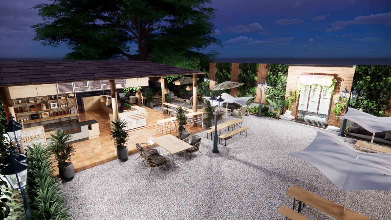 Material and finish detail — tiles and timber