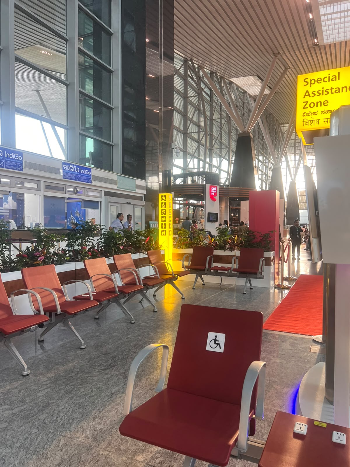 Interior detail of the Special Assistance Zone