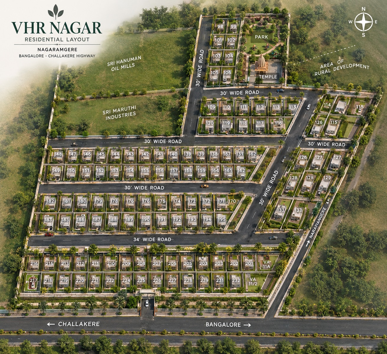 VHR Nagar — residential layout plan